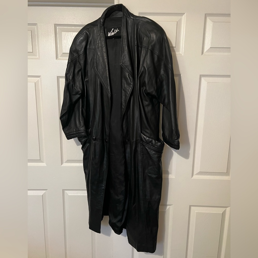 🖤 Winlit Leather Trench Coat - Plus Size 🖤